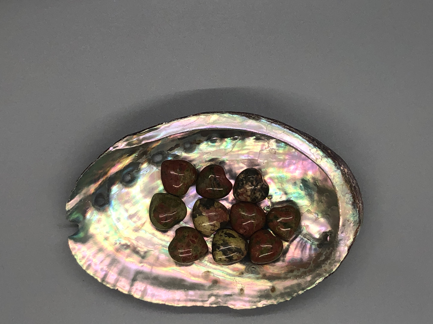 Mini Unakite Heart