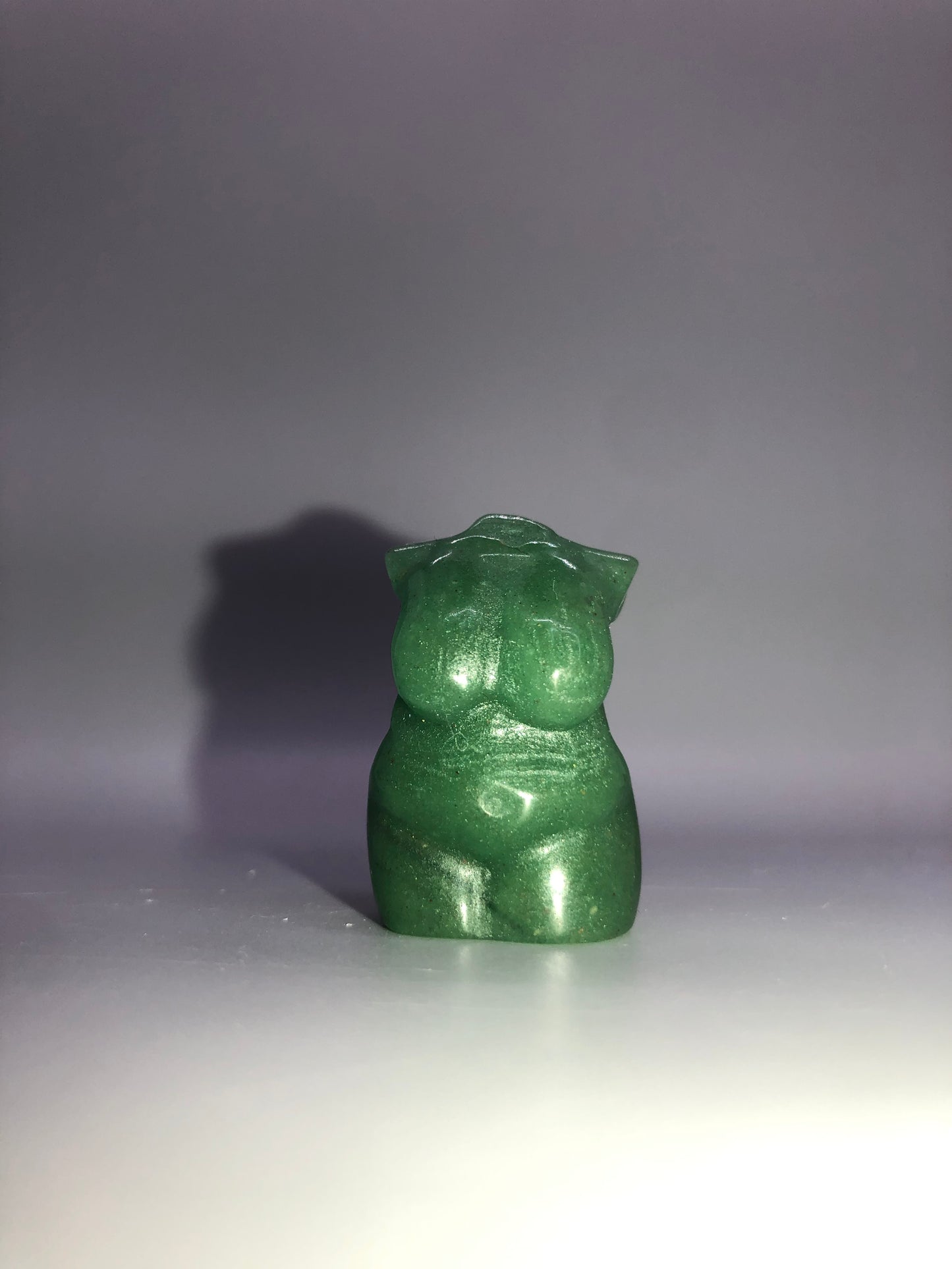 Mini Green Aventurine Size Queen Body Carving