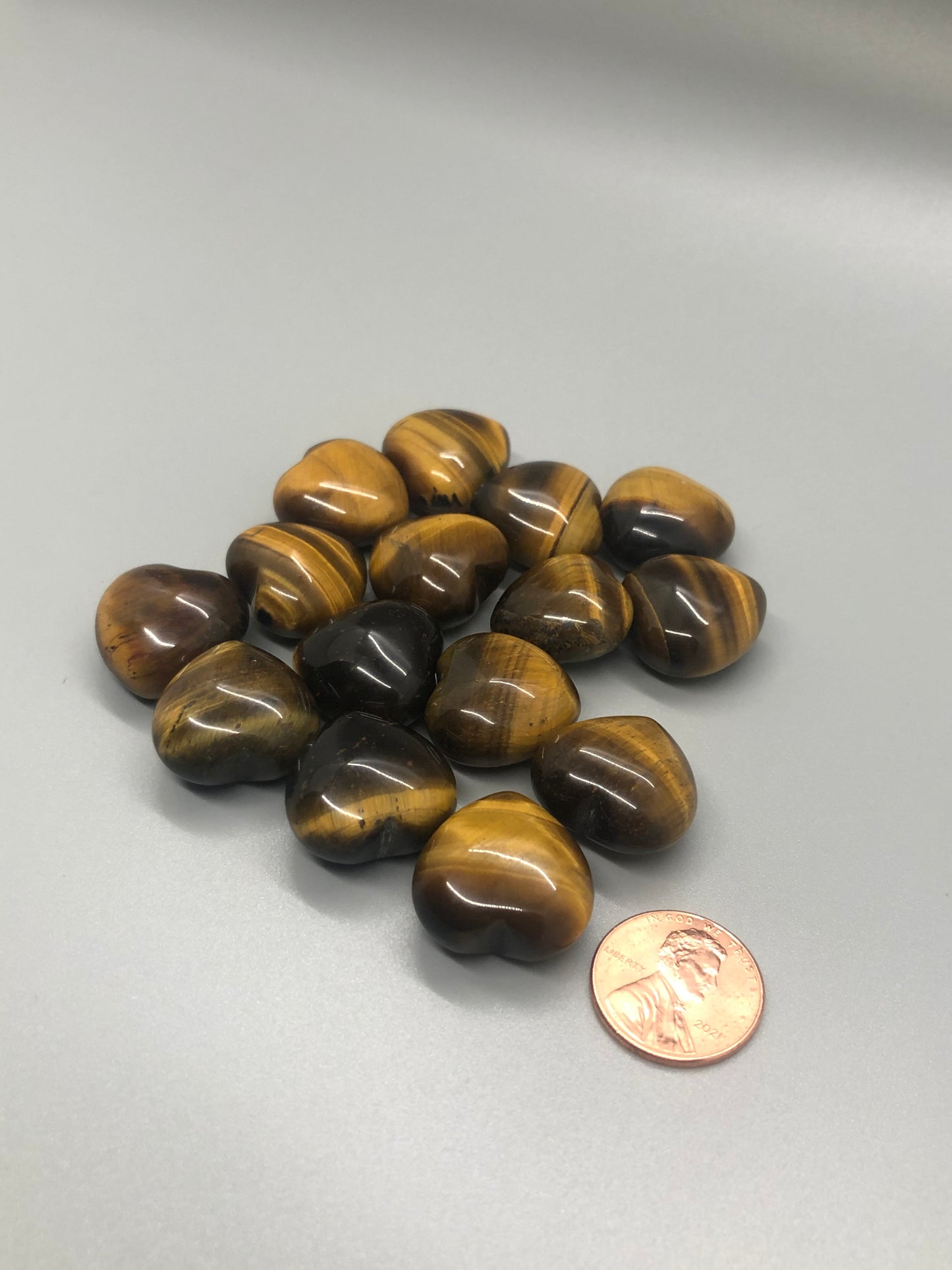 Mini Tigers Eye Heart