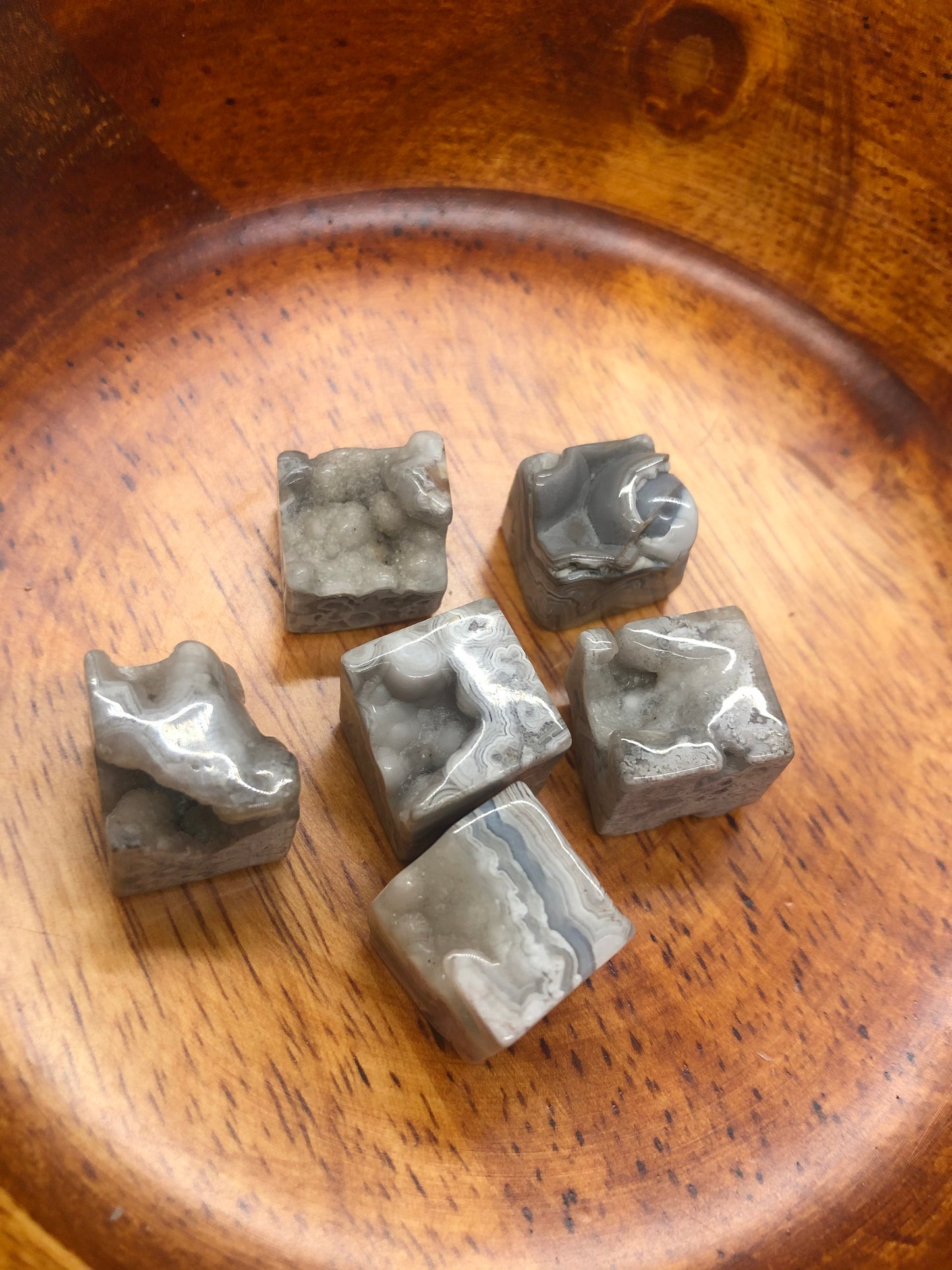 Crazy Lace Agate Cube