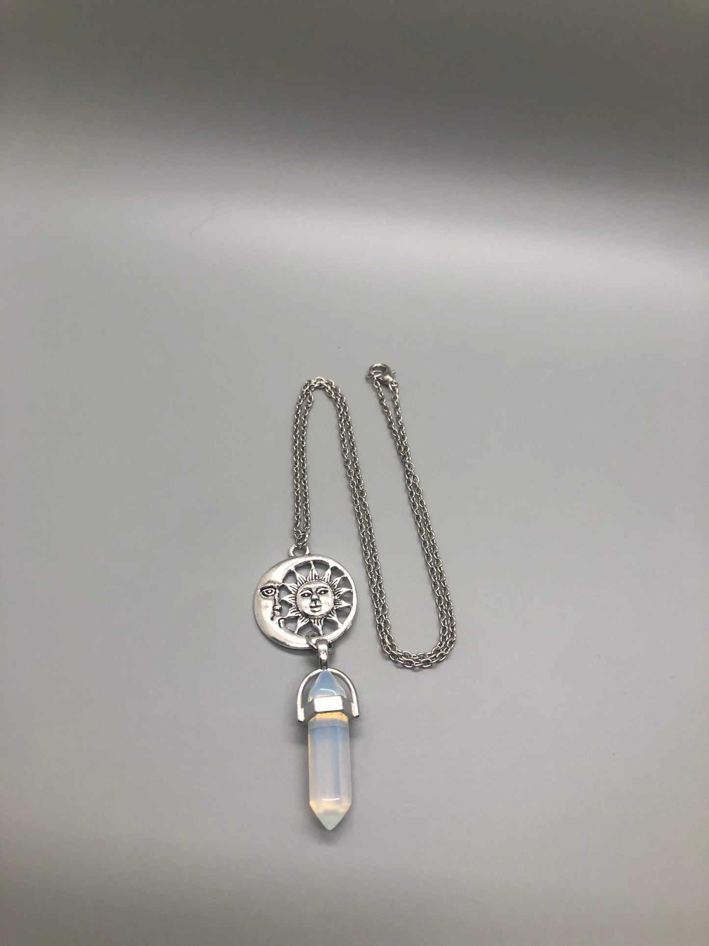 Opalite Sun and Moon Pendant