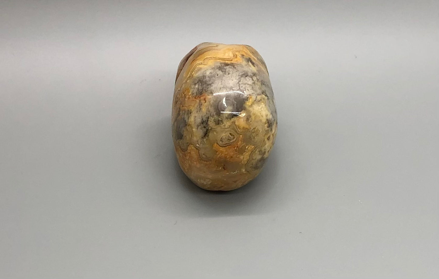 Crazy Lace Agate Skull