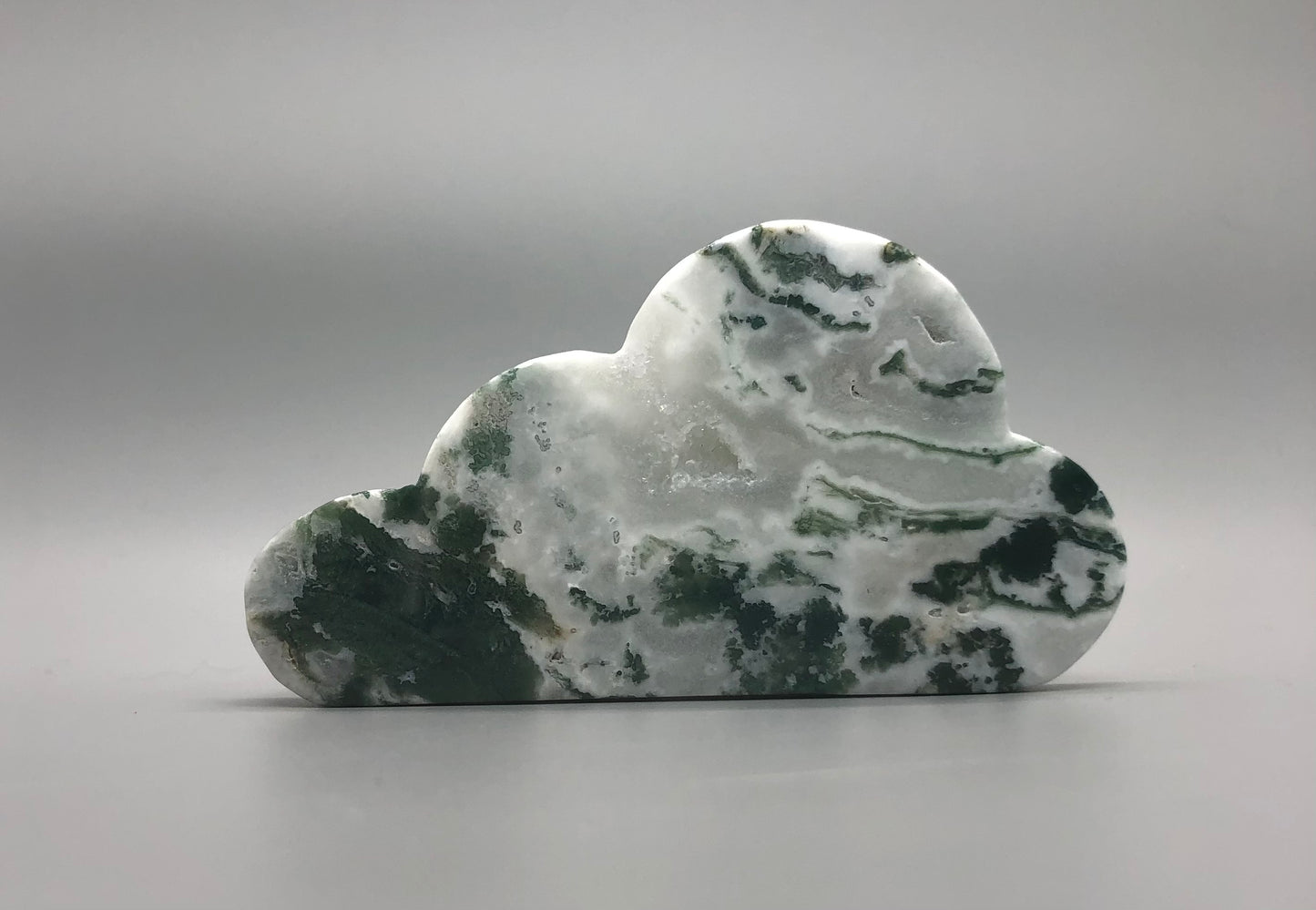 Moss Agate Cloud Carving