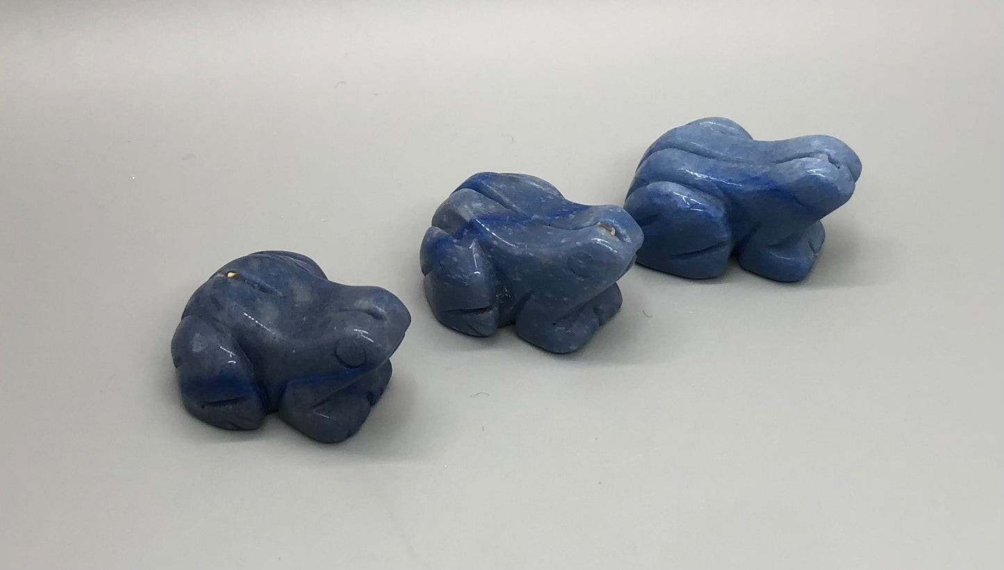 Blue Calcite Frog