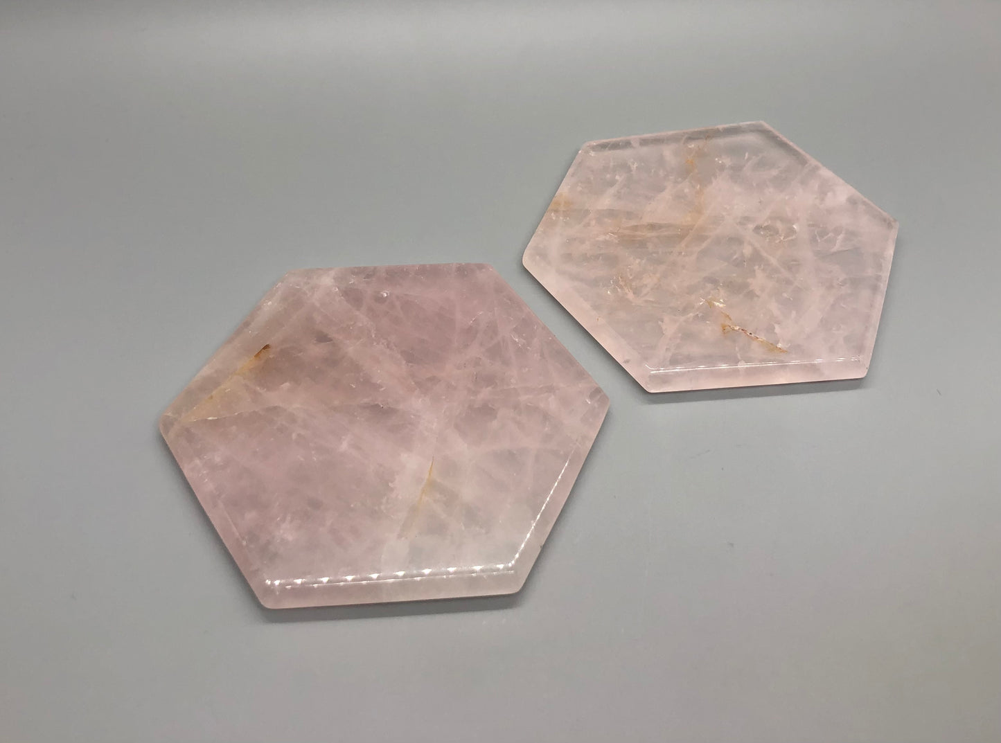 Rose Quartz Hexagon