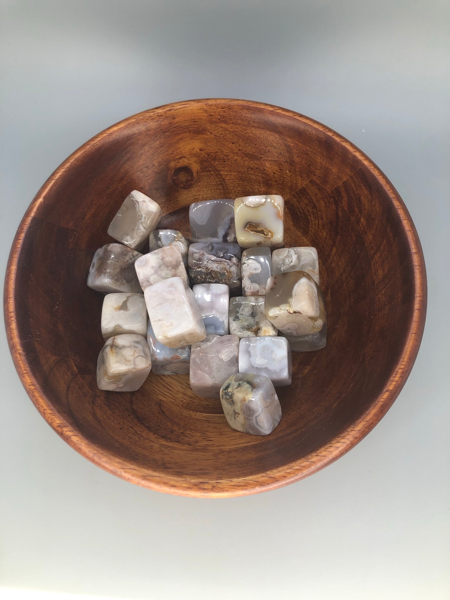 Flower Agate Cubic Tumble