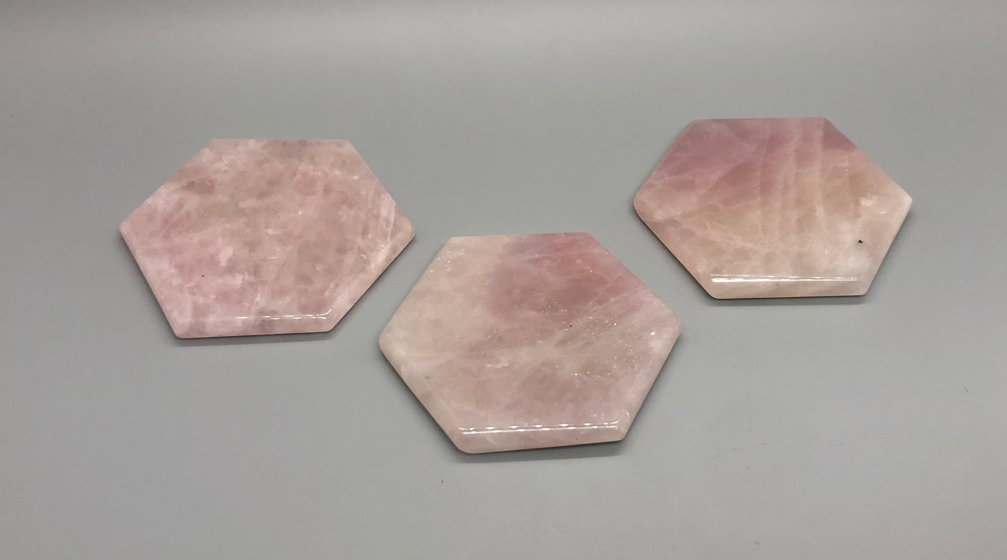 Rose Quartz Hexagon