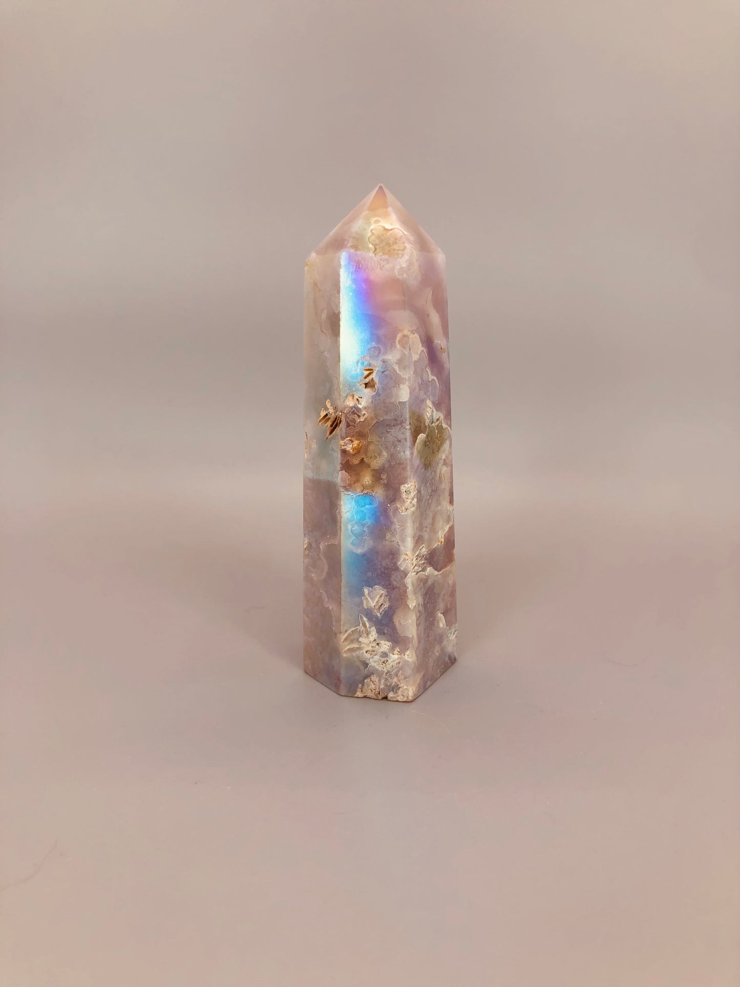 Aura Flower Agate Tower