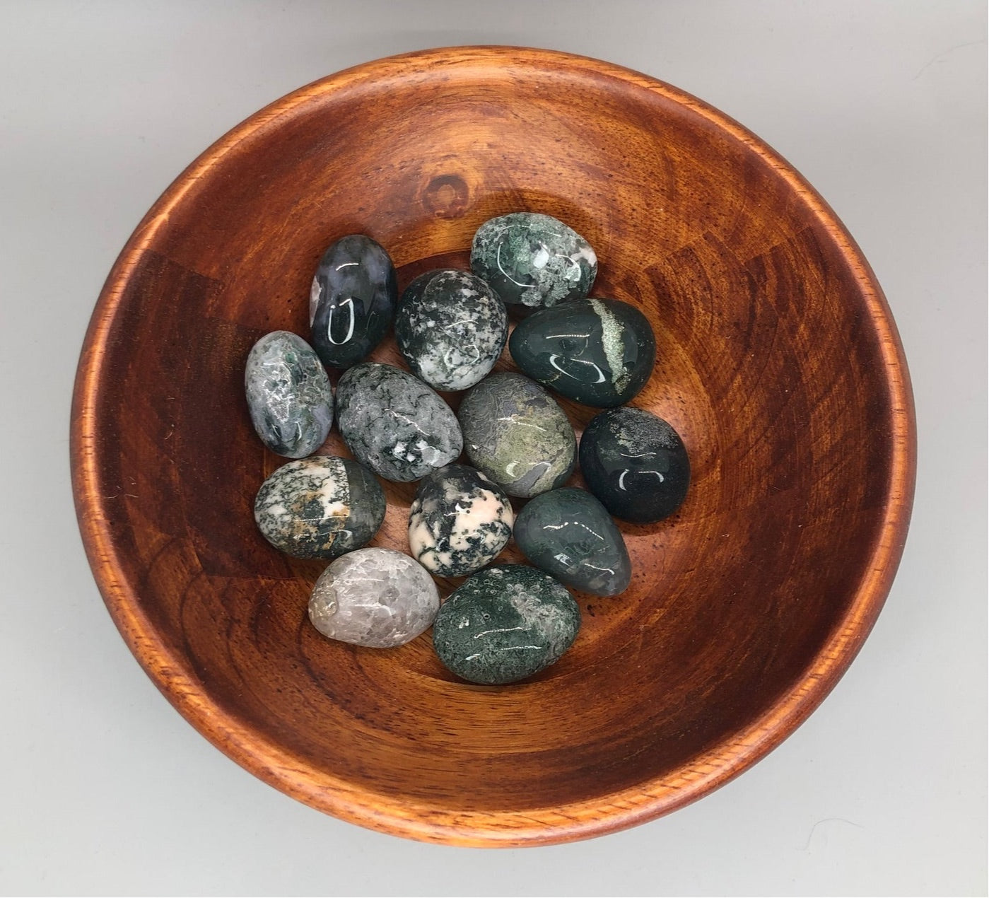 Moss Agate Tumbles