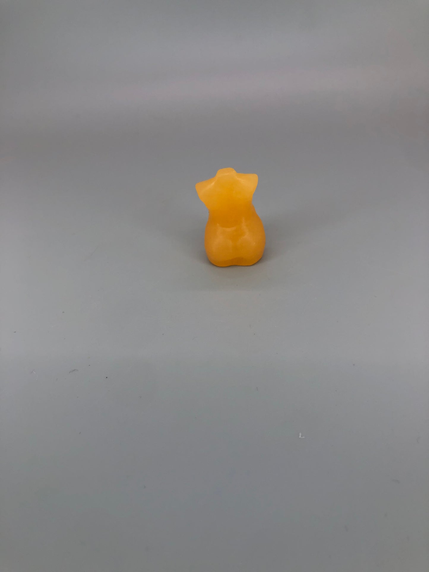 Mini Orange Calcite Size Queen Body Carving
