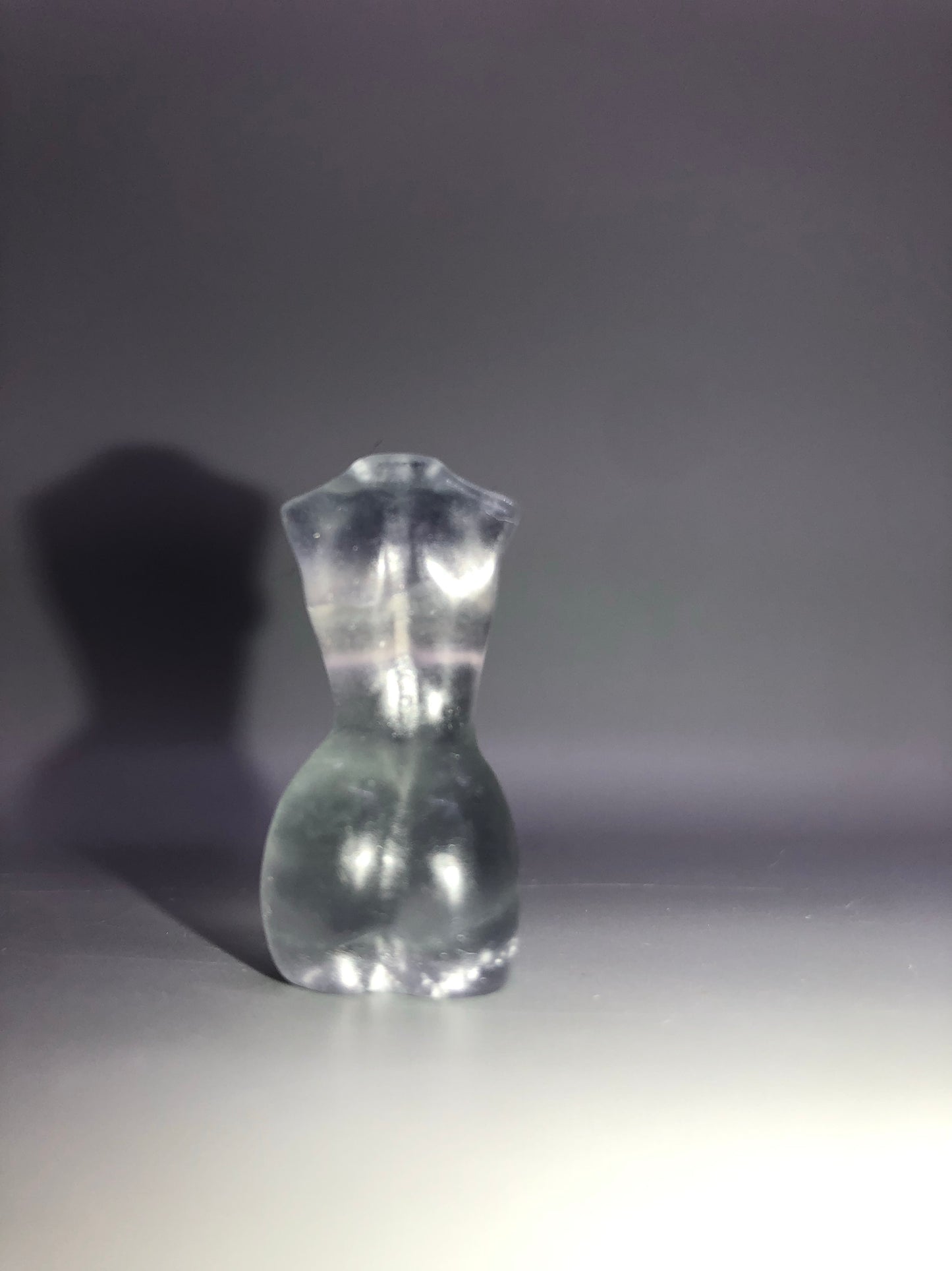 Mini Purple Fluorite Body Carving