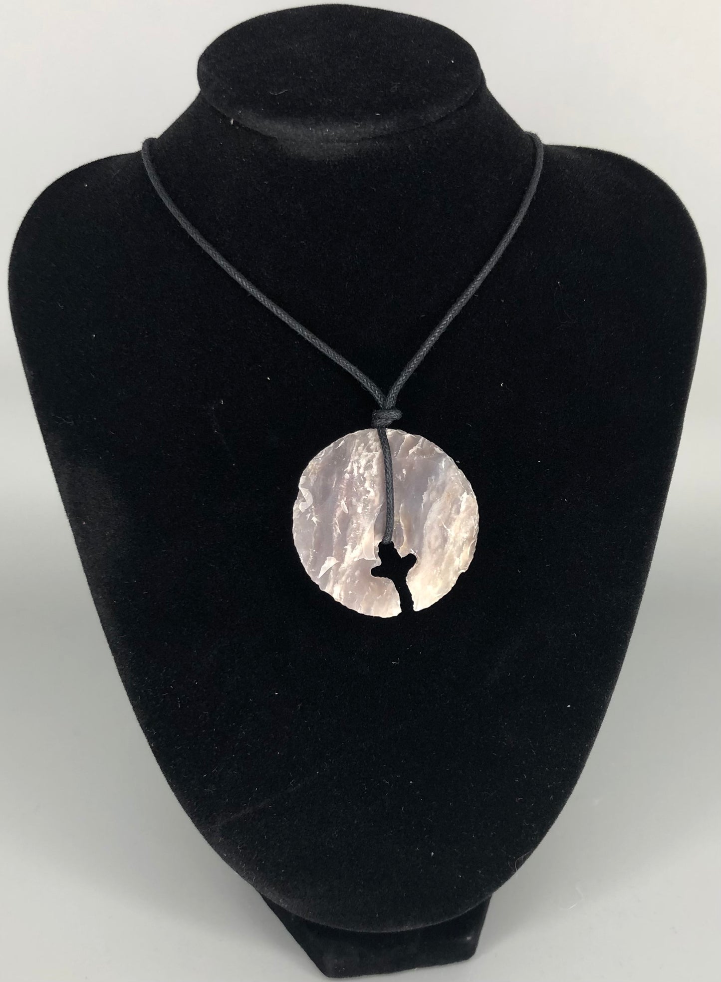 Cross-circle Agate Stone pendant