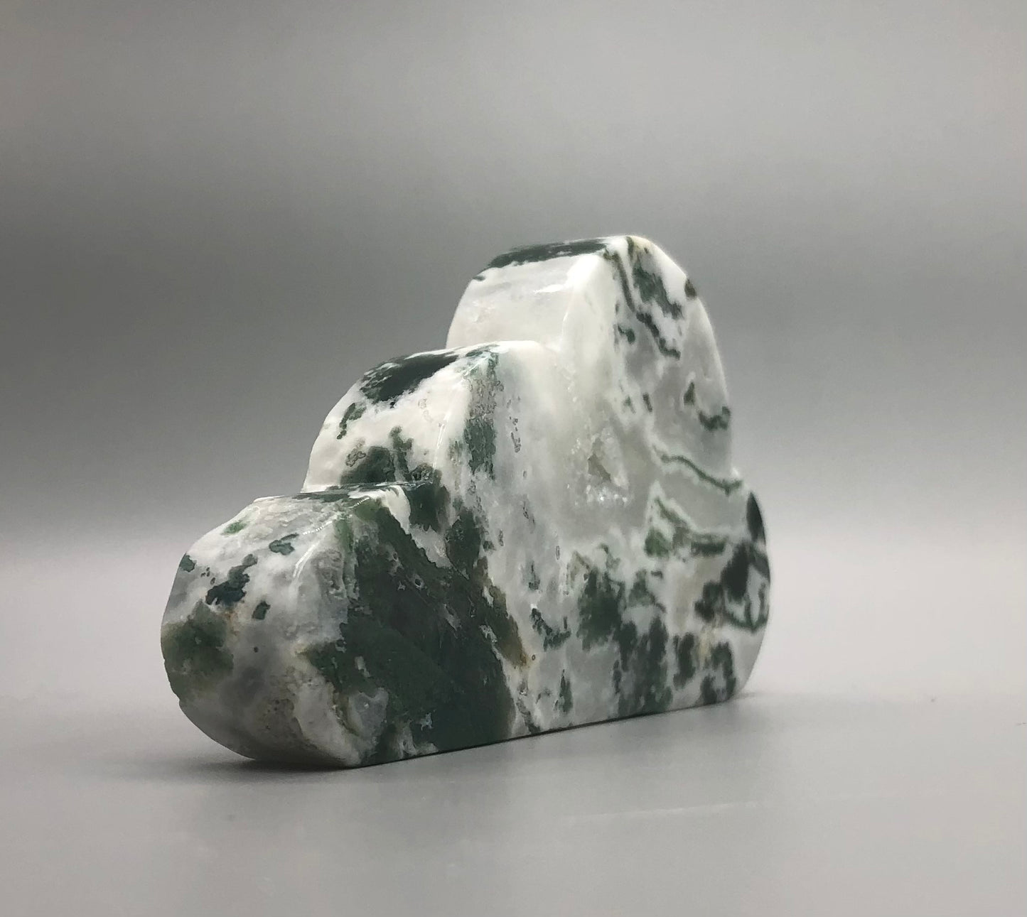 Moss Agate Cloud Carving