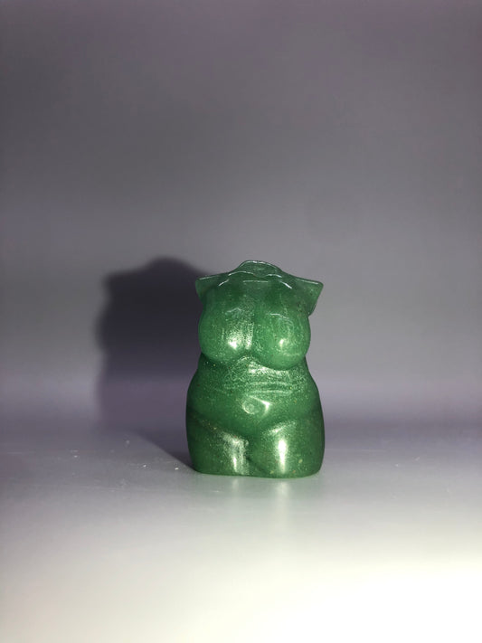 Mini Green Aventurine Size Queen Body Carving