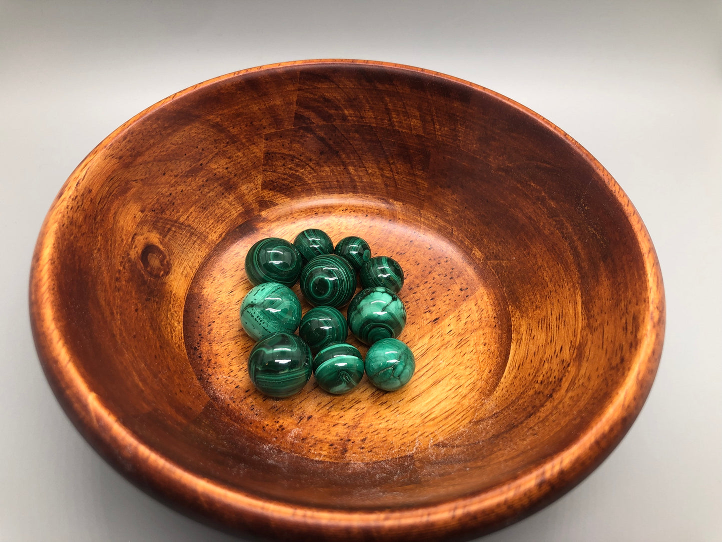 Mini Malachite Spheres