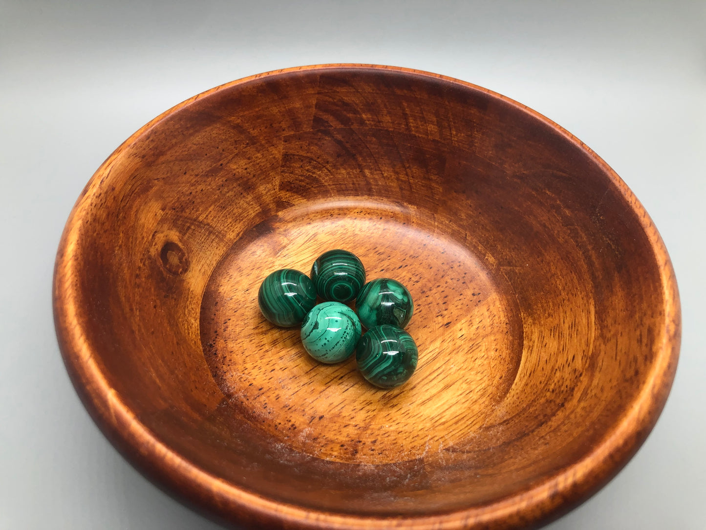 Mini Malachite Spheres