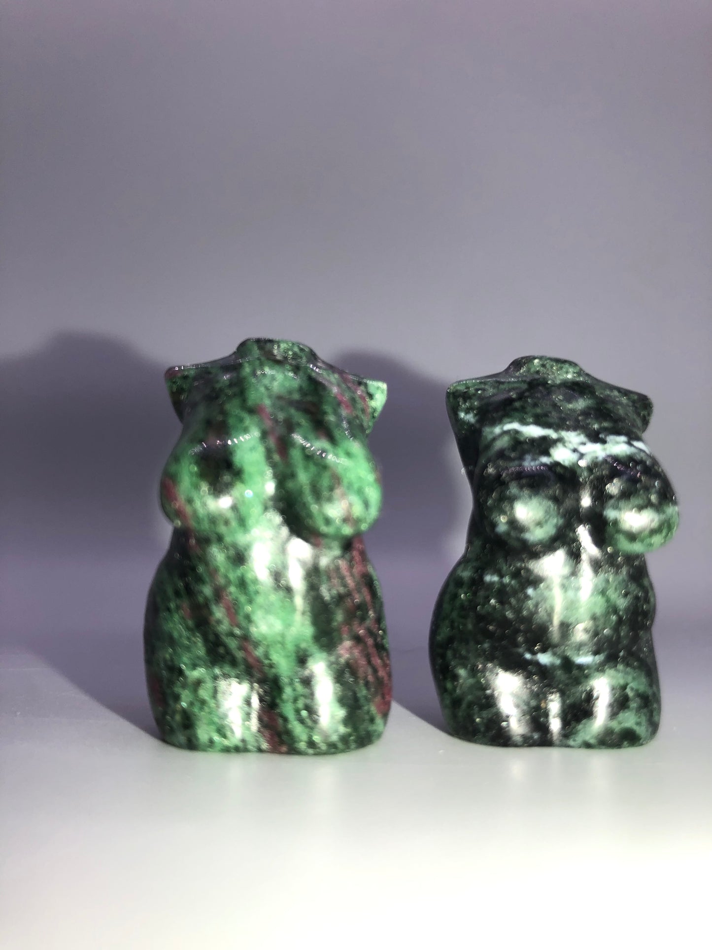 Mini Ruby Zoisite Size Queen Body Carvings