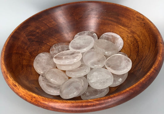 Small Clear Quartz Worry Stone