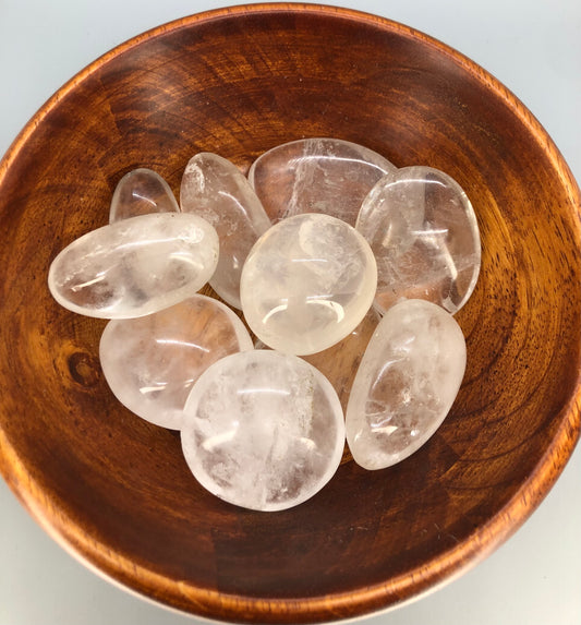 Clear Quartz Palm Stone