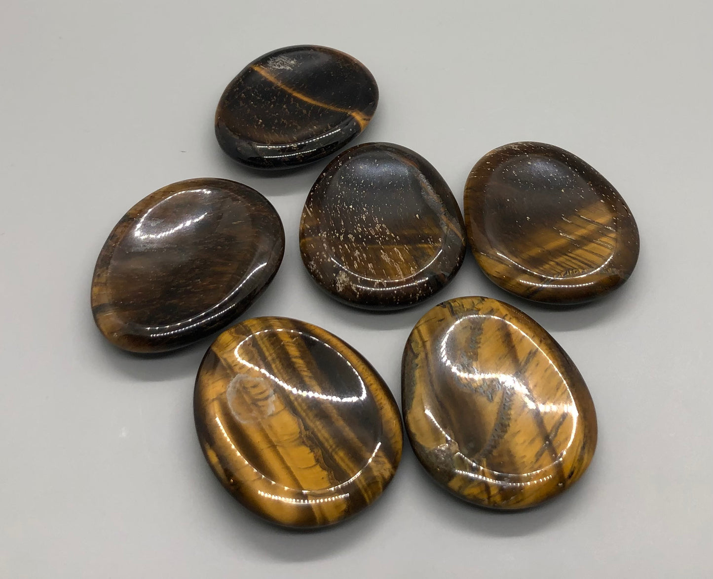 Tigers Eye Palm Stone