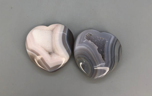 Druzy Agate Heart