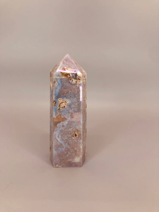 Aura Flower Agate Tower