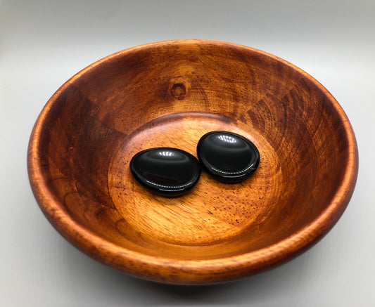 Black Obsidian Palm Stone