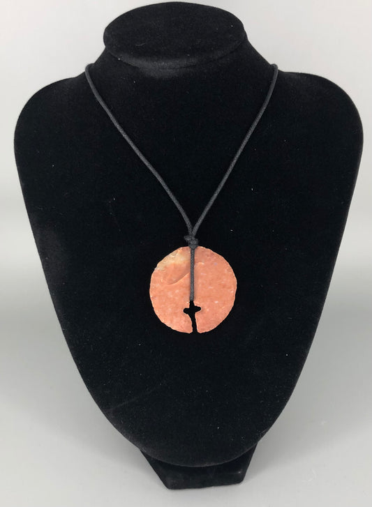 Cross-circle Agate Stone pendant
