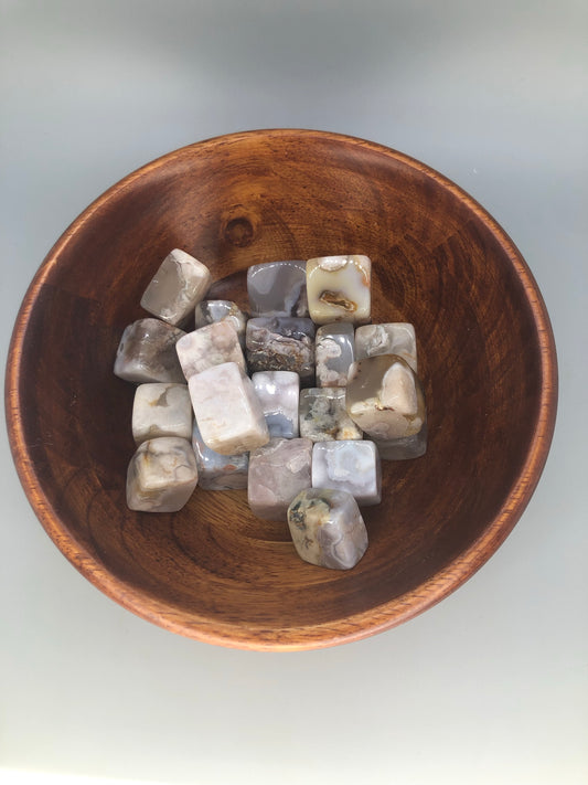 Flower Agate Cubic Tumble