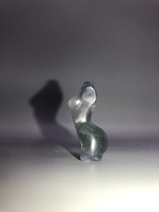 Mini Purple Fluorite Body Carving