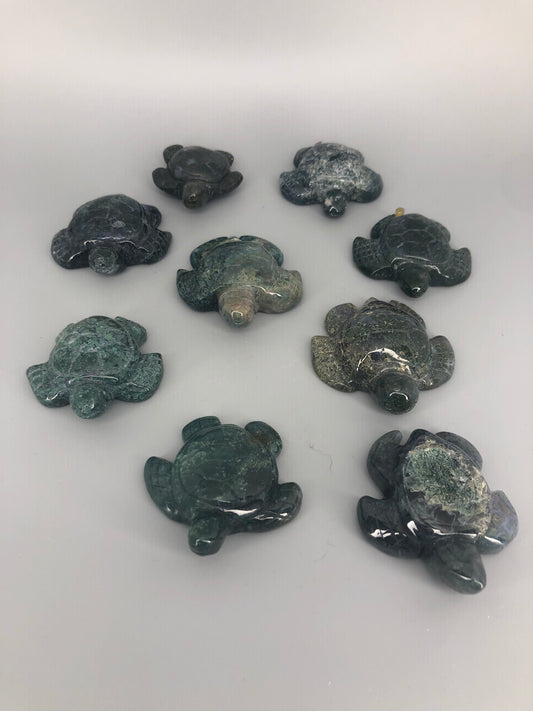 Moss Agate Turtle