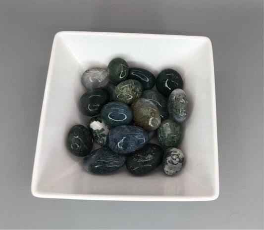 Moss Agate Tumbles