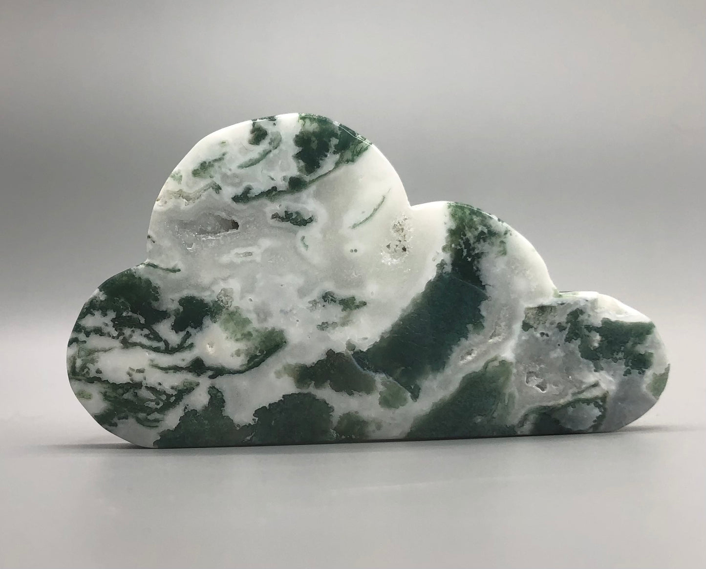 Moss Agate Cloud Carving