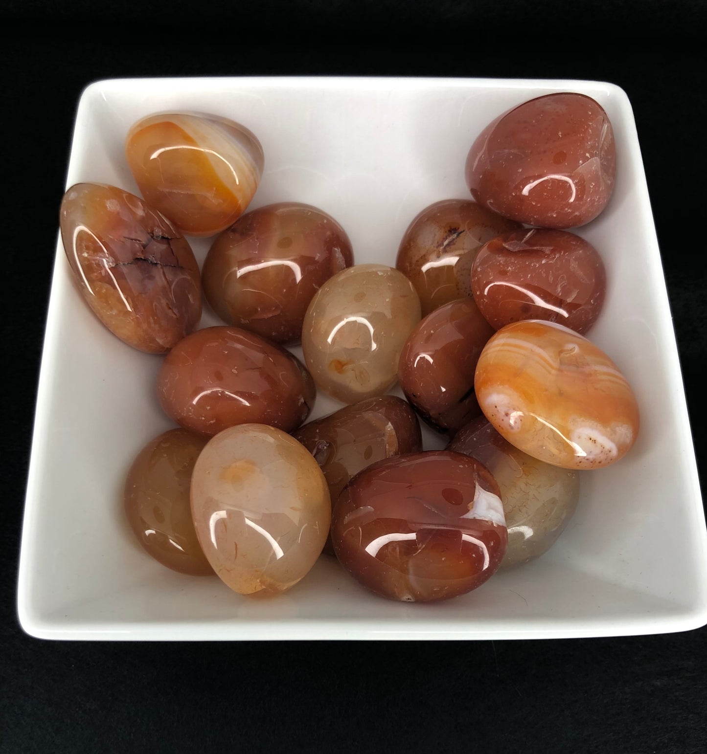 Small Red Agate Palmstone