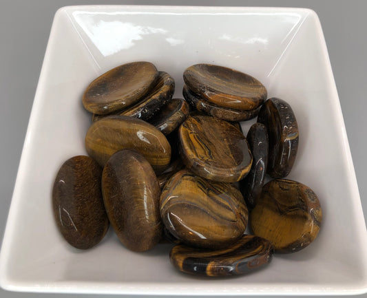 Small Tigers Eye Worry Stone